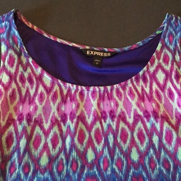 3 for $30 Peplum style purple & blue blouse Small - Picture 8 of 9